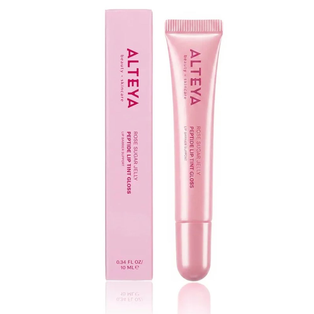 Peptide lip gloss Rose Sugar Jelly Alteya Organics