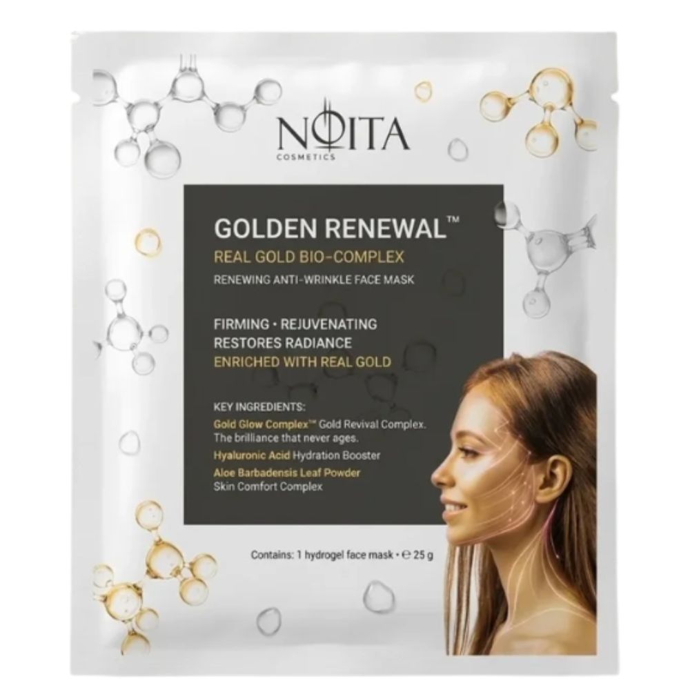 Златна хидрогел маска за лице Golden Renewal Noita Cosmetics
