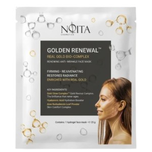 Златна хидрогел маска за лице Golden Renewal Noita Cosmetics